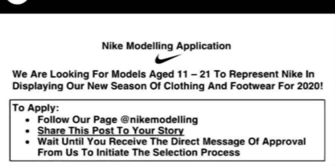 Example of Nike Modeling Application