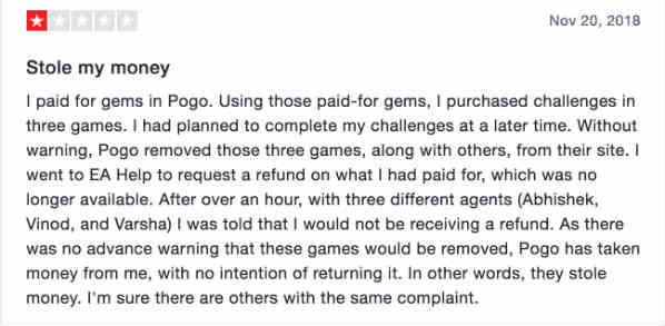 Pogo complaint 3