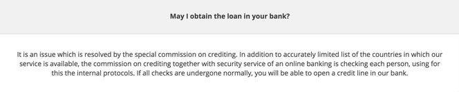 New Age Bank loan rules and regulation