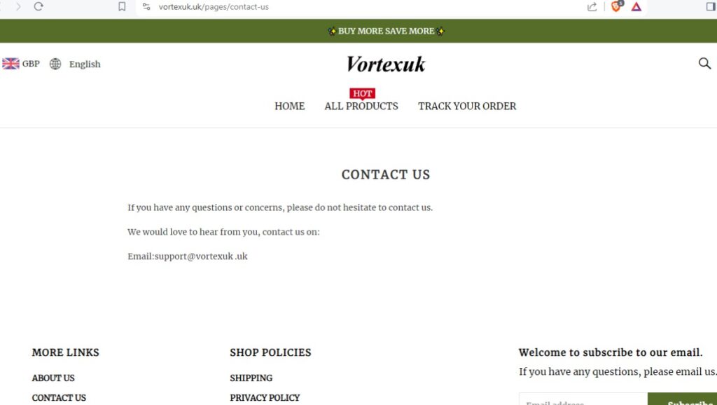 Vortexuk Scam Or Genuine? Legit? Vortexuk Review. Vortexuk-contact-information.