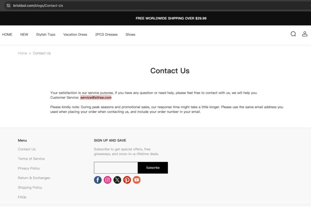 service@stirea.com scam or genuine? service@stirea.com review.